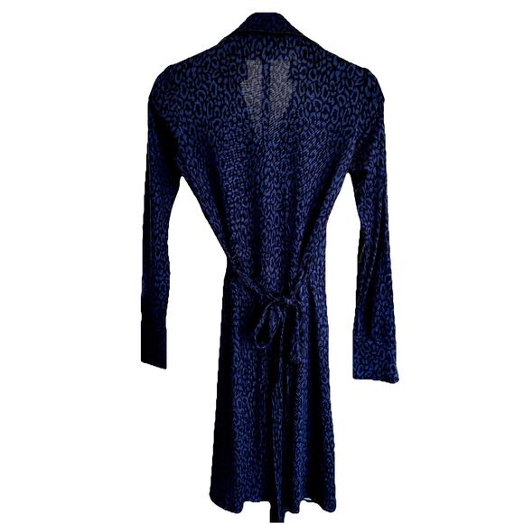 Diane von Furstenberg DVF Women Wrap Dress V-Neck, Long Sleeve 100% Silk Size 4 - Picture 6 of 16